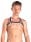 Kožený postroj Mister B X-Back Harness Premium bílý