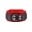 BlackRed Leather Collar Black-Red