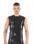 Mister B Rubber Sleeveless T-Shirt Black-Red