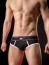 Jocksy Barcode Berlin Backless Brief Gustavo čierno-bielo-modré