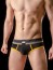 Barcode Berlin Backless Brief Gustavo Black-Yellow-Grey