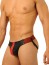 M&K Fist Leather Jock Black-Red