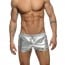 Šortky Addicted AD562 Metallic Short stříbrné