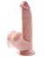 King Cock Plus 8″ Triple Density Dildo with Swinging Balls