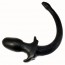 Anální kolík s ocasem SquarePegToys Happy Puppy Tail Black M