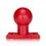 Guľatý análny kolík Oxballs Trainer Plug C červený