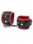 Slave4master Leather Wrist Restraints Red