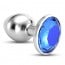 Crushious Bijou Anal Jewel Plug Medium Blue