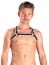 Mister B Leather X-Back Harness Premium White