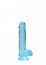 RealRock Crystal Clear 6″ Jelly Dildo Blue