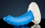 Dračí dildo Weredog Skylar Cobalt/White střední