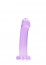 RealRock Crystal Clear Non Realistic 7″ Jelly Dildo Purple