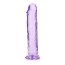 RealRock Crystal Clear Realistic 9″ Jelly Dildo Purple