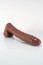 Dildo Twisted Beast Dallas Realistic Brown stredné