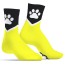 Kinky Puppy Paw Socks Yellow