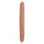 RealRock Straight Slim Double Dildo 12″ Tan