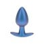 Anální kolík Ouch! Smooth Silicone Anal Plug Medium Metallic Blue
