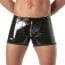 TOF Paris Vinyl Zipped Push Up Boxer Black