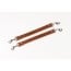 Remienky Whips Primal Bond Short Leather Connectors hnedé