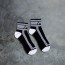 Ponožky AD Fetish ADF27 Fetish Ankle Sock černo-bílé