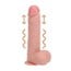 Vibračné a prirážací dildo s semenníkmi RealRock 8″ Flesh