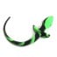 Slave4master Silicone Puppy Tail Black-Green