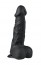 EasyToys Black Realistic Dildo with Balls 22.5 cm