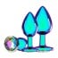 Ouch! Venice Collection Metal Anal Plug Set Iridescent