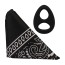 Rock Solid The Code Silicone C-Ring with Hanky Bandana Black