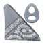 Rock Solid The Code Silicone C-Ring with Hanky Bandana Gray