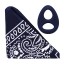 Rock Solid The Code Silicone C-Ring with Hanky Bandana Navy Blue