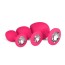 Sada análnych šperkov EasyToys Diamond Plug Set ružová
