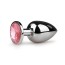 EasyToys Metal Plug Large Silver-Pink