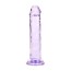 RealRock Crystal Clear Realistic 5″ Jelly Dildo Purple