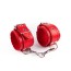 BlackRed Leather Wrist Restraints Red-Red