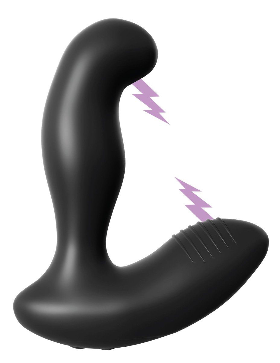 Pipedream Anal Fantasy Elite Electro Stim Prostate Vibe, silikonový e-stim vibrátor na prostatu 13,3 x 2–3,3 cm