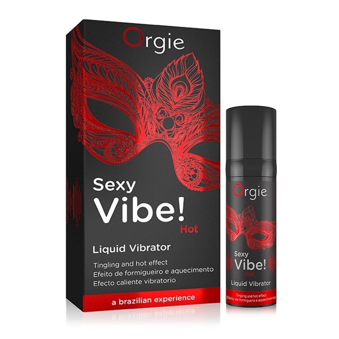 Orgie Sexy Vibe! Hot Liquid Vibrator 15 ml, stimulační gel s vibračním a hřejivým efektem