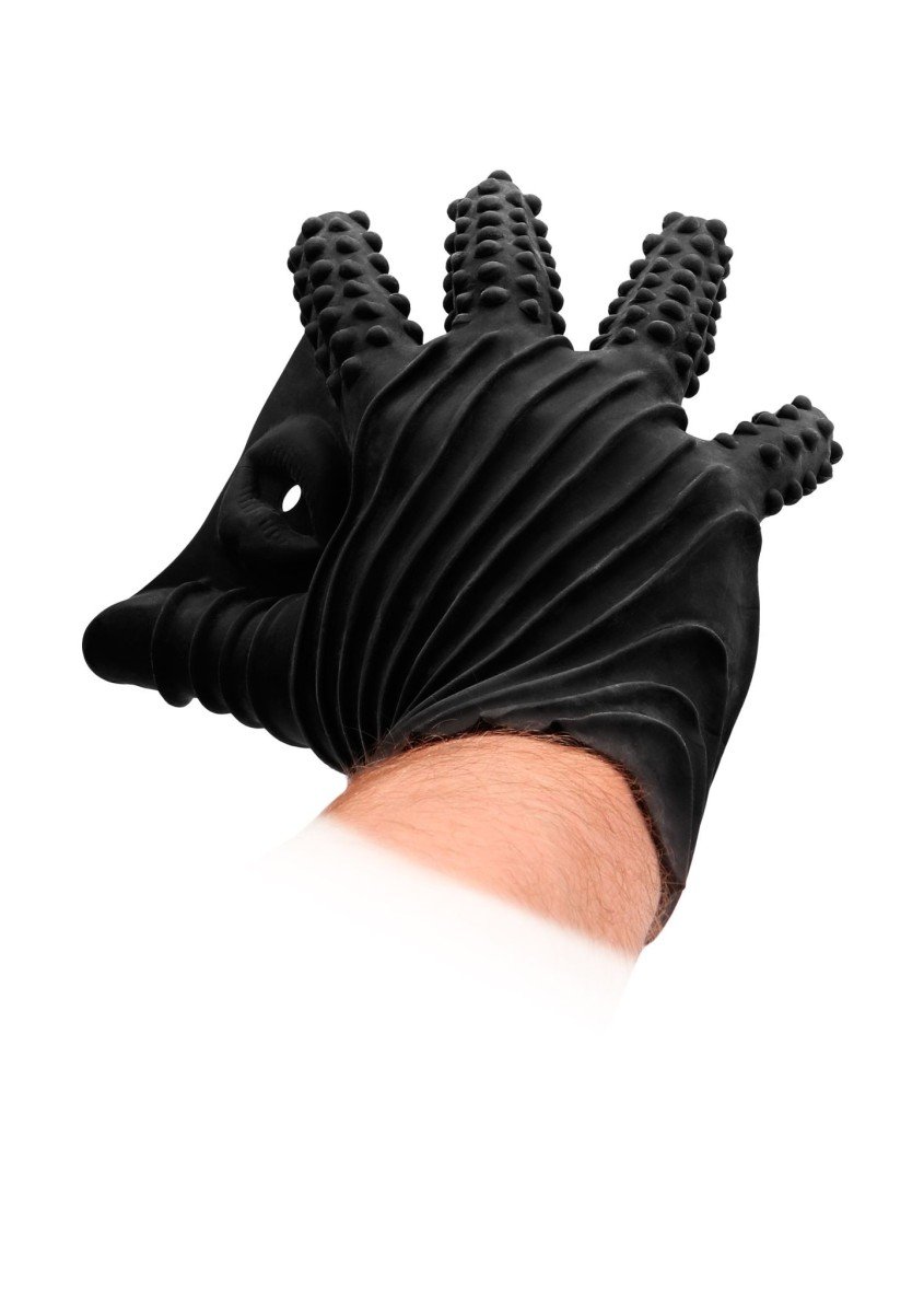 Shots Fist-It Silicone Glove, silikónová rukavica pre masturbáciu a stimuláciu análu