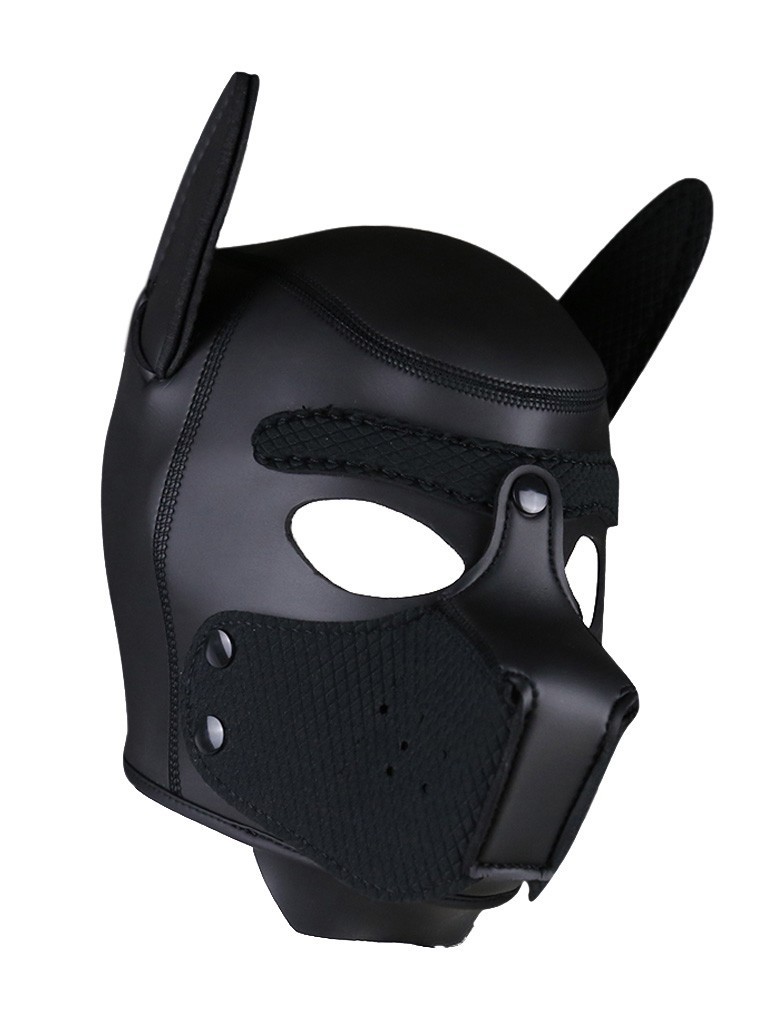 Psia maska Neoprene Puppy Hood čierna