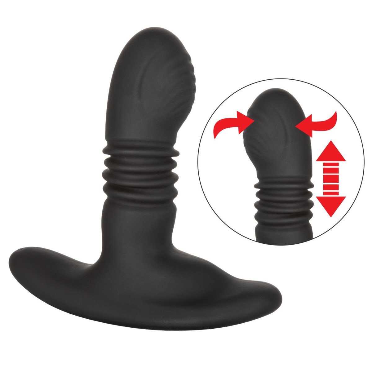 Vibrační stimulátor prostaty CalExotics Eclipse Thrusting Rotator Probe černý