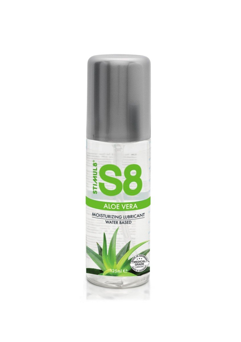 Stimul8 S8 WB Aloe Vera Lube 125 ml, zvlhčující lubrikant na vodní bázi s aloe vera