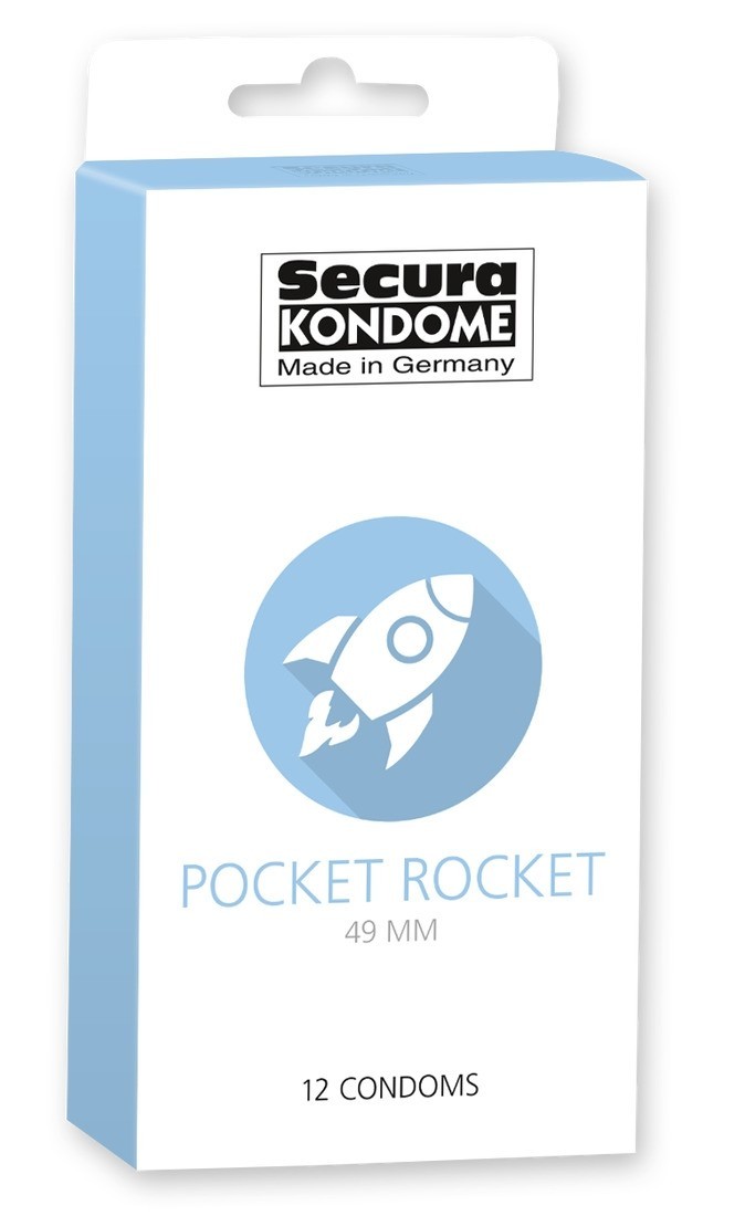 Kondómy Secura Pocket Rocket 12 ks