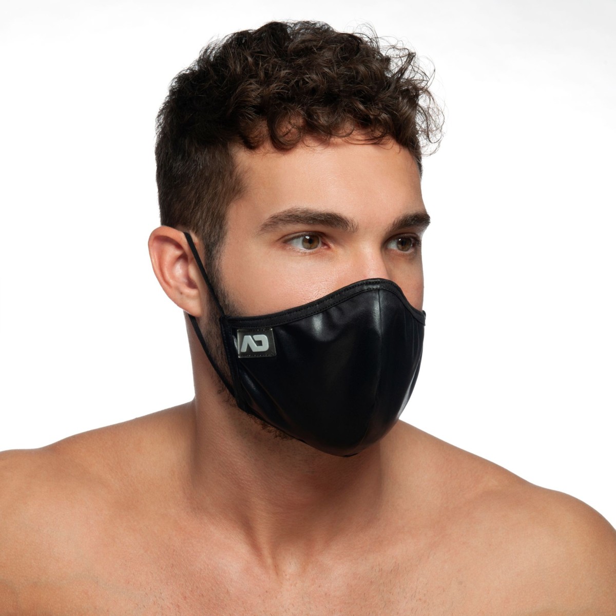 Addicted AC108 Shiny Face Mask Black