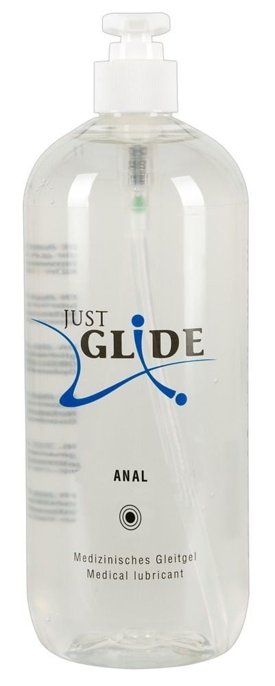 Just Glide Anal 1000 ml, análny lubrikačný gél na vodnej báze