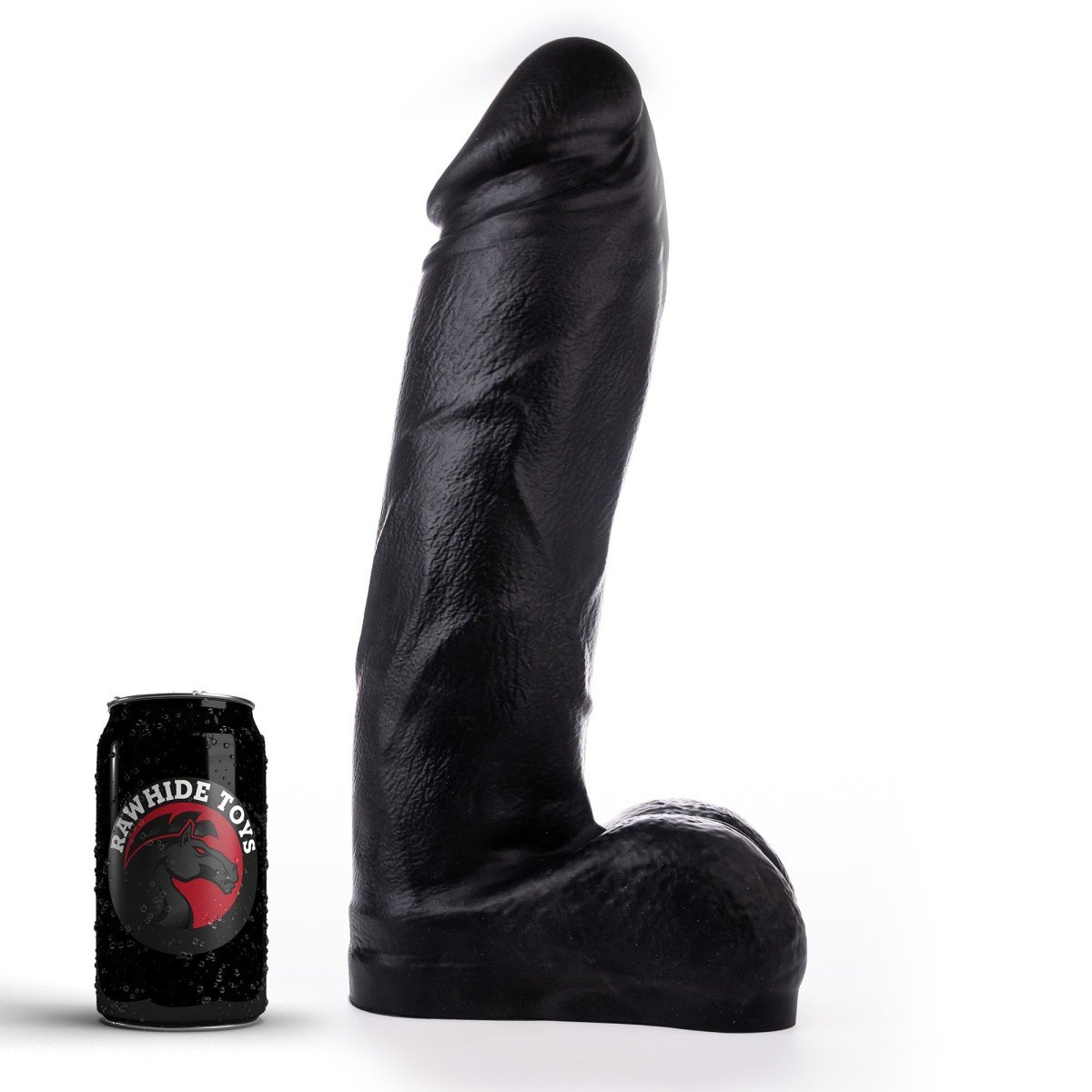 Dildo Rawhide Toys Syron XL čierne, prémiové silikónové dildo s Vac-U-Lock 35,5 x 8,5–8,9 cm