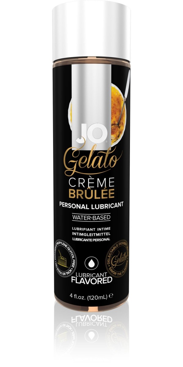 System JO Gelato Crème Brûlée 120 ml, lubrikant na vodní bázi s příchutí crème brûlée