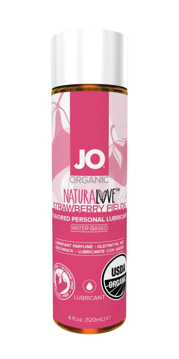 Lubrikačný gél System JO Organic Naturalove jahodový 120 ml