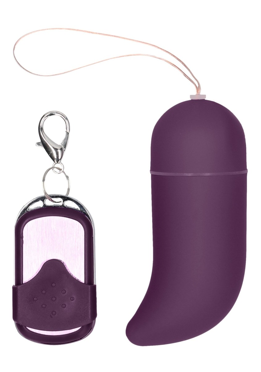 Vibračné vajíčko Shots Toys Wireless G-Spot Big fialové, vodeodolné vibračné vajíčko s diaľkovým ovládaním 8 x 3,4 cm