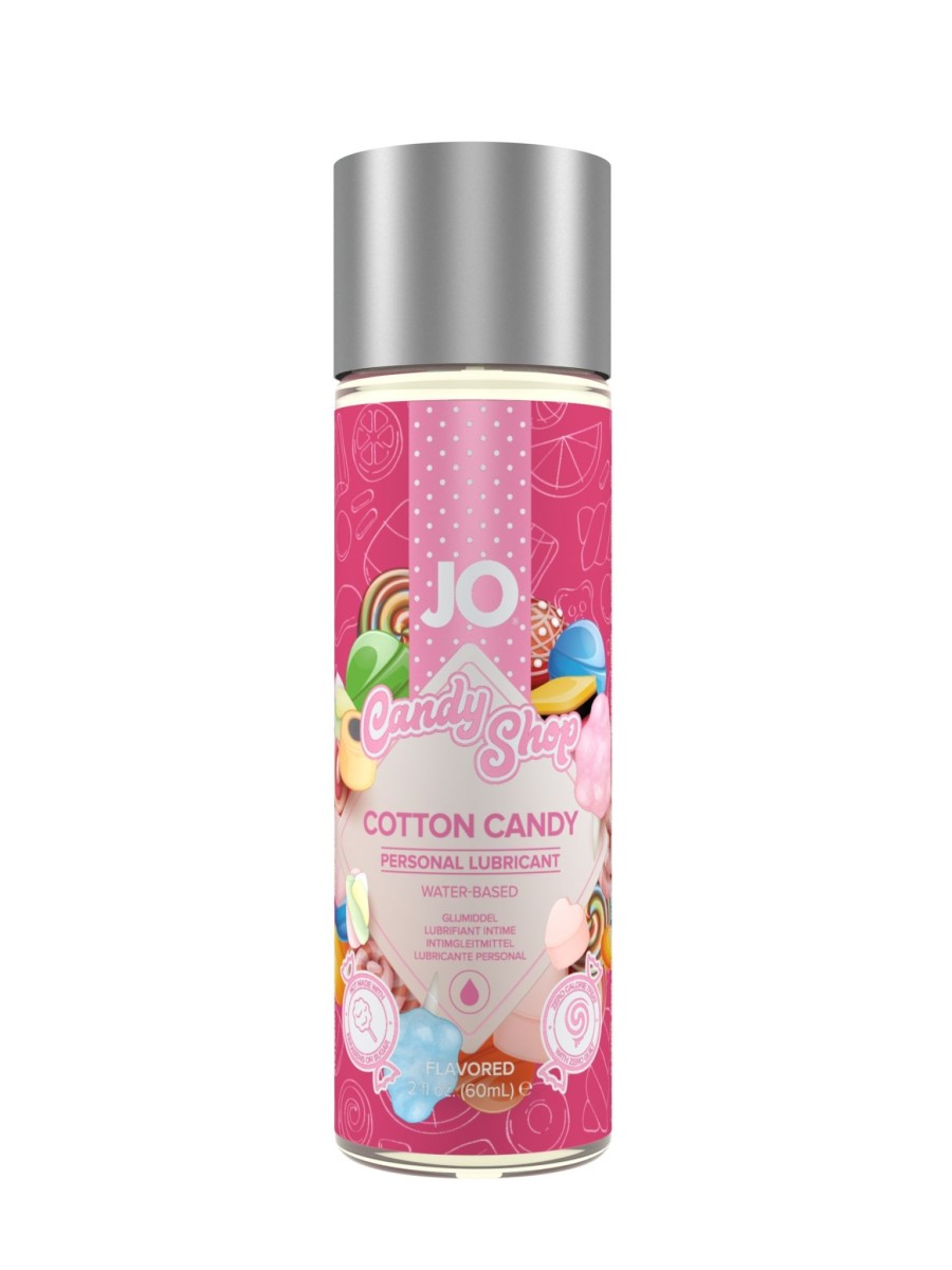 System JO Candy Shop Cotton Candy 60 ml, lubrikant na vodní bázi s příchutí cukrové vaty