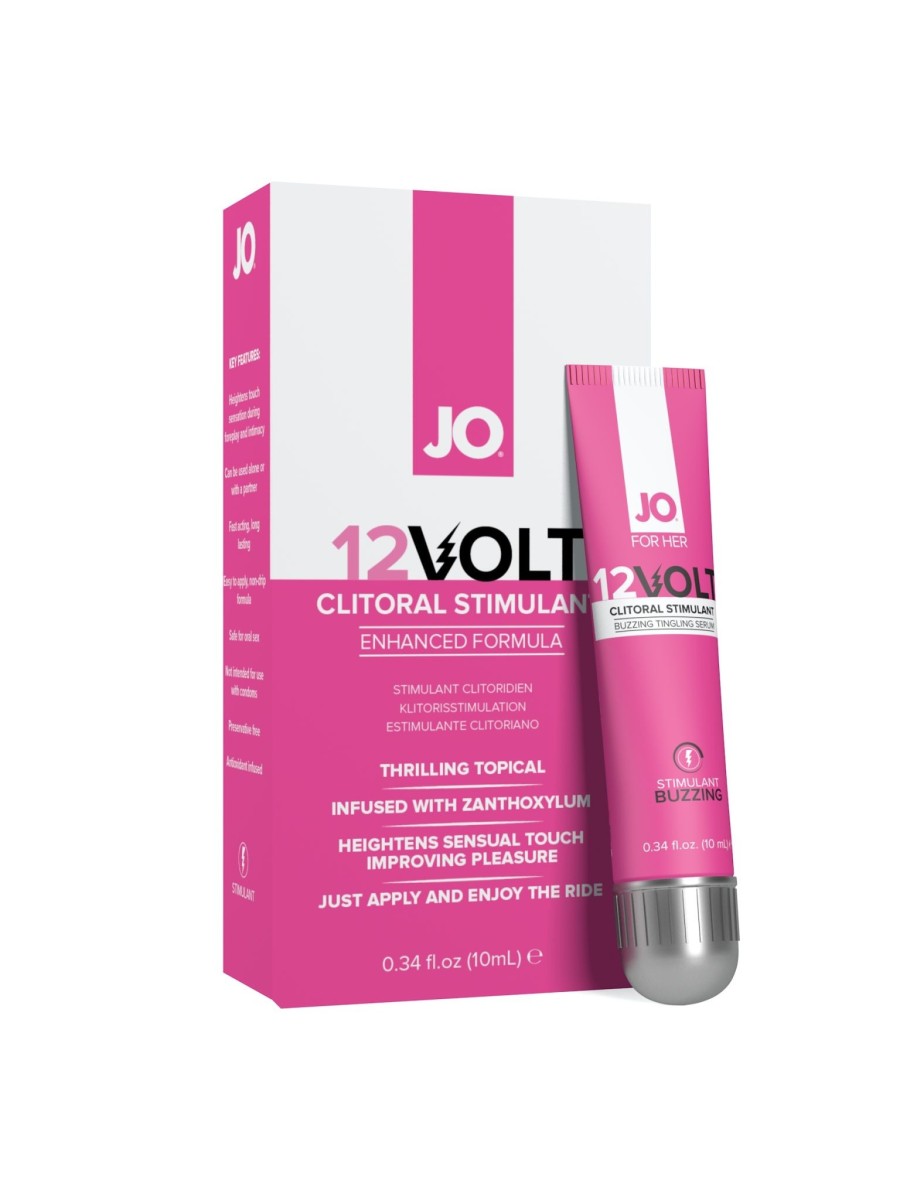 System JO 12Volt Clitoral Stimulant 10 ml, stimulační gel na klitoris s vibračním efektem